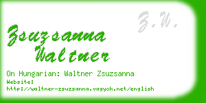 zsuzsanna waltner business card